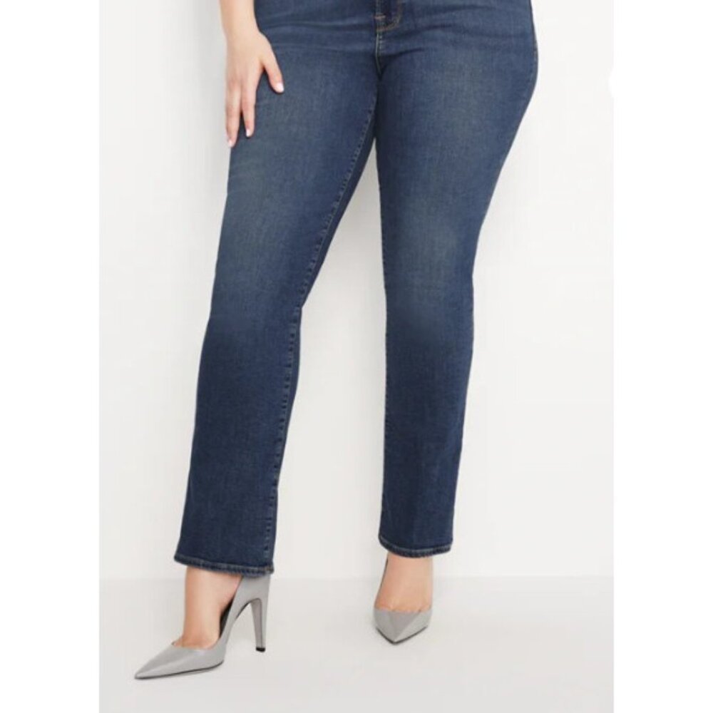 Good American Dark Wash Good Legs Blue Denim Jeans, Size 28 Plus, NWT!